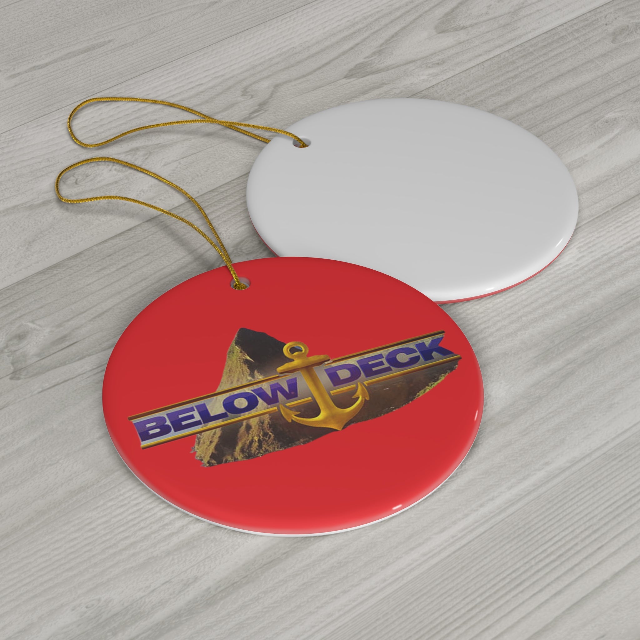 Below Deck- Ceramic Ornament, 4 Shapes - Creations by Chris and Carlos